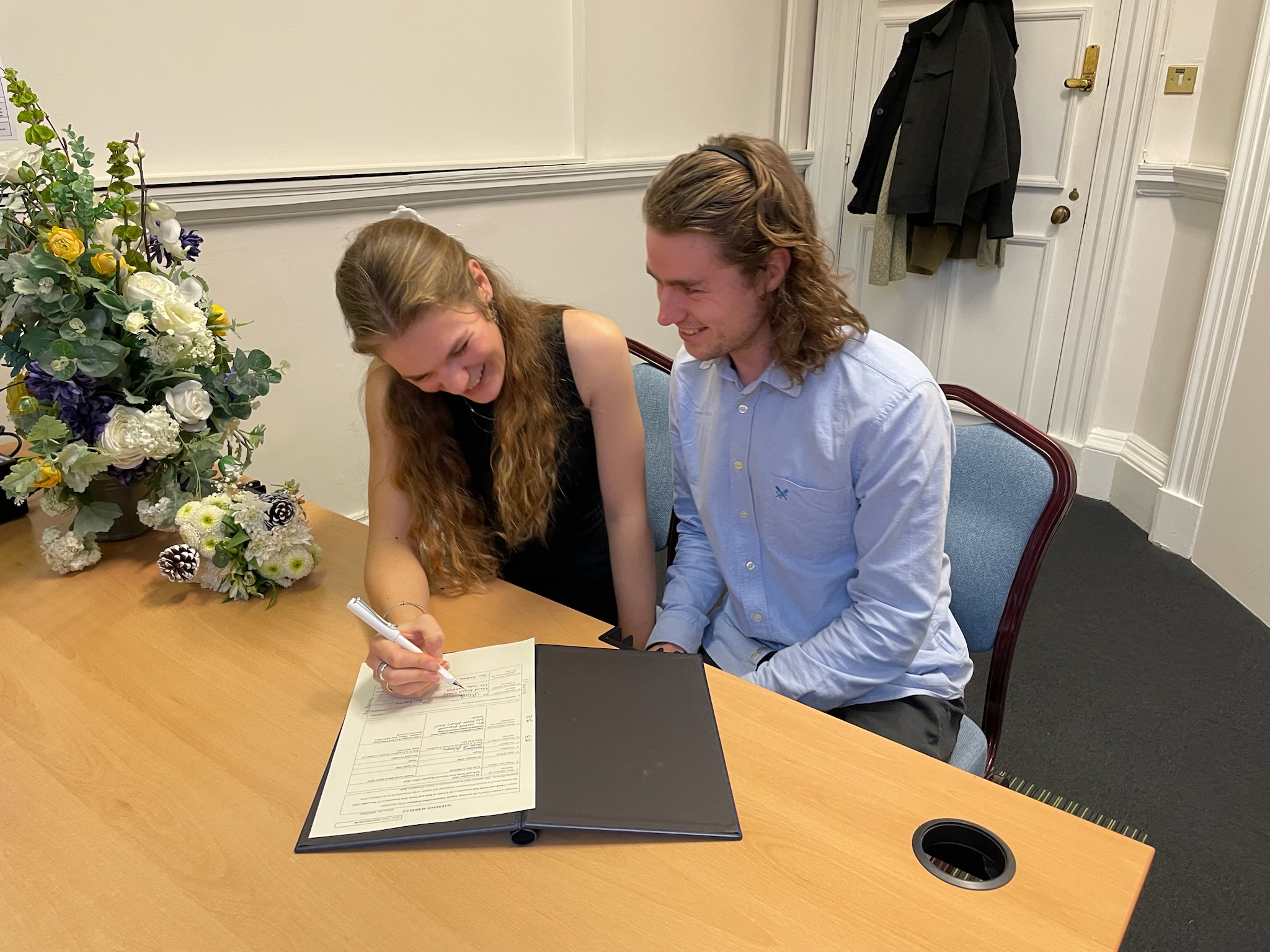 Cody and Danny at their legal ceremony